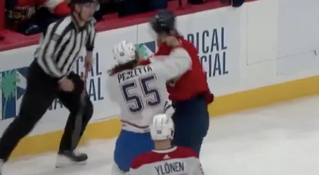 Michael Pezzetta livre un furieux combat à William Lockwood.