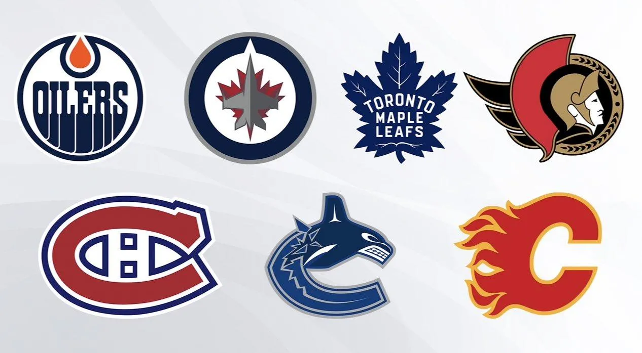 All Canadian NHL team logos