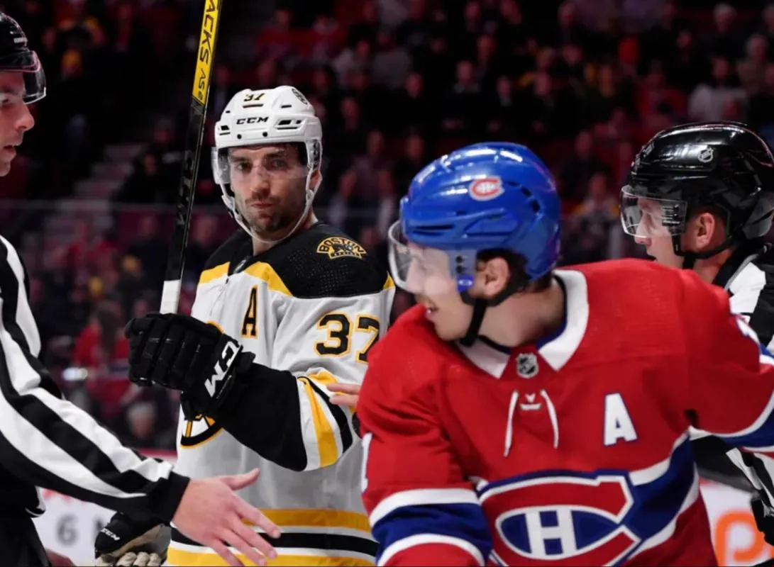 Patrice Bergeron contre le Canadien de Montréal
