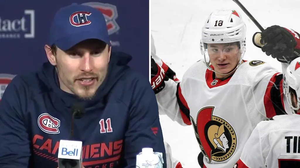 Tim Stutzle a refusé l'invitation de Brendan Gallagher à jeter les gants.