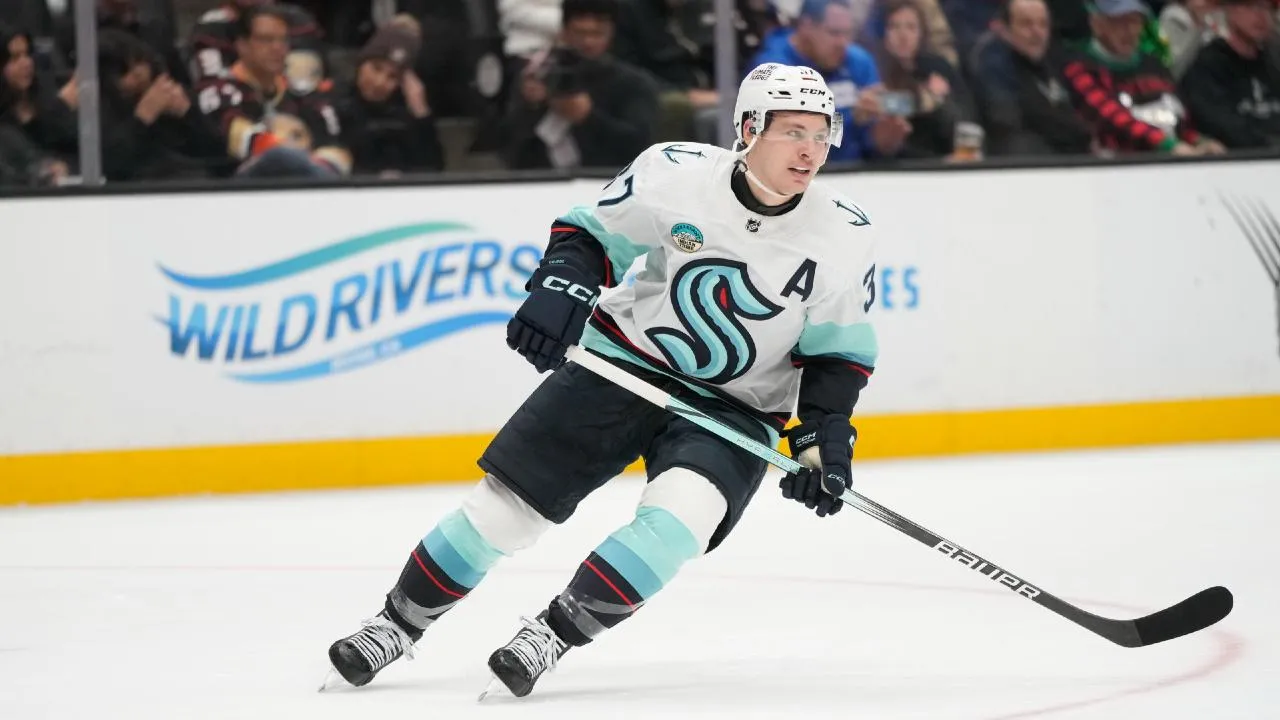 Yanni Gourde of the Seattle Kraken.