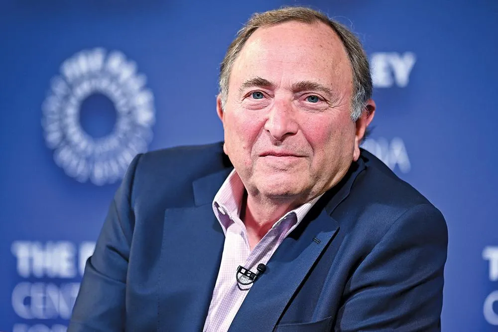 NHL commissioner Gary Bettman in a press conference