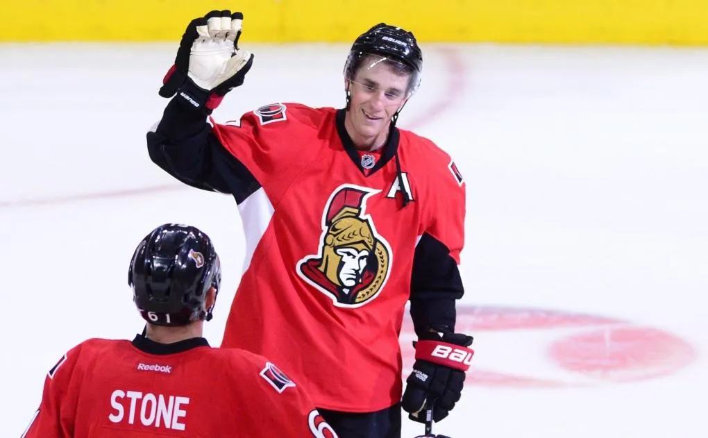 Kyle Turris when he played for the Ottawa Senators