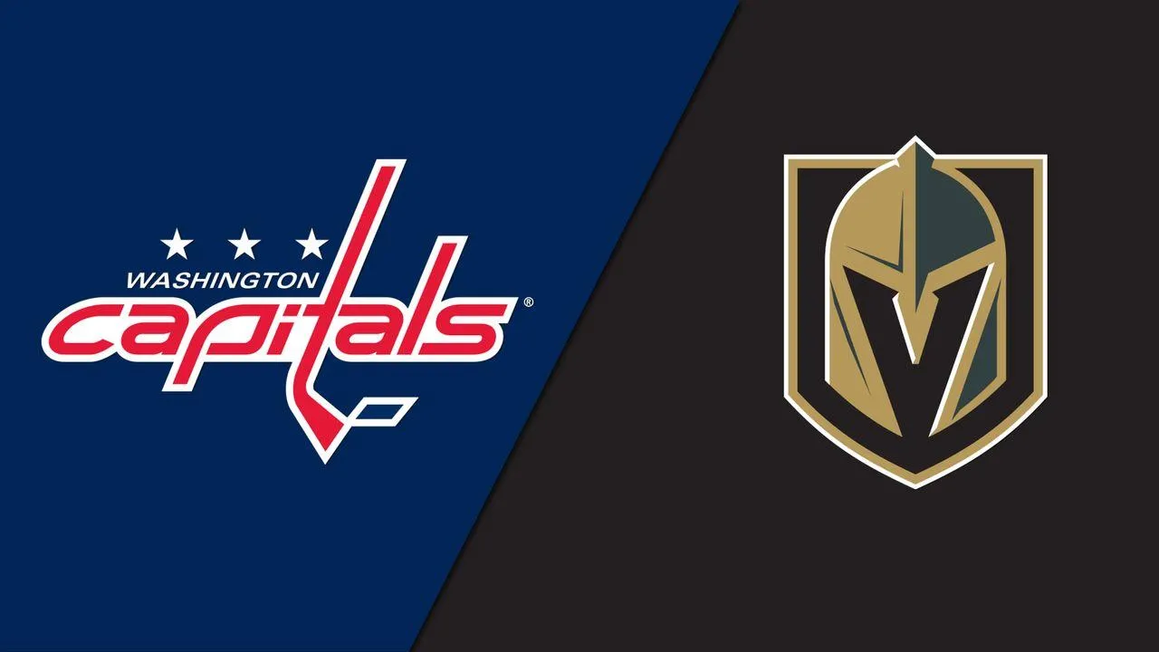 Vegas Golden Knights and Washington Capitals logos