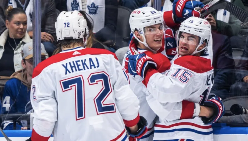 Juraj Slafkovsky et Alex Newhook ne participeront pas à l'entrainement du Canadien cet après-midi.