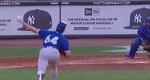Brandon Barriera pitching against the Yankees