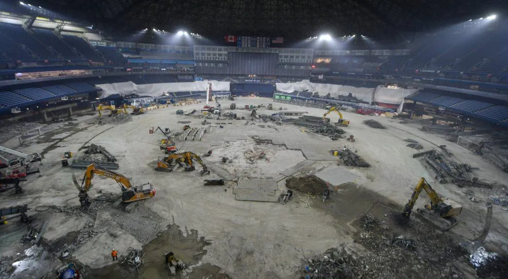 Rogers Centre under renovations
