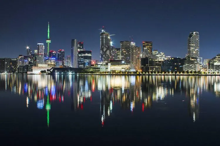 The city of Toronto's skyline.