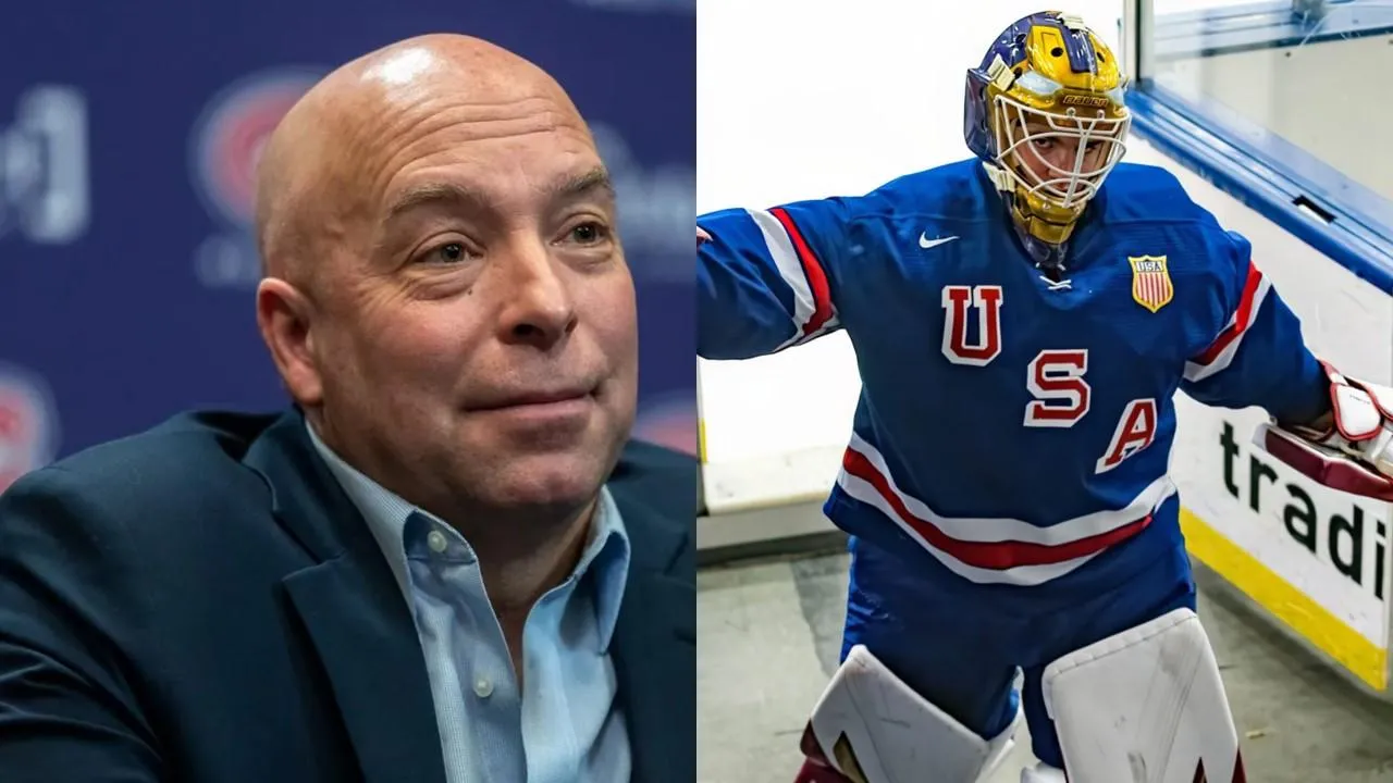 Kent Hughes en point de presse et Jacob Fowler avec USA