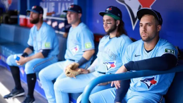 Blue Jays Bichette and Springer after tough loss.