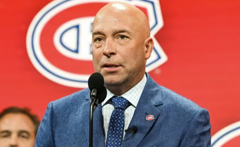 Kent Hughes lors du repêchage de 2022