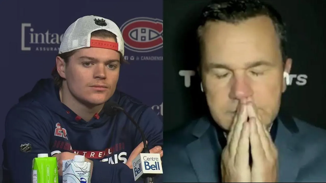 Cole Caufield et Renaud Lavoie