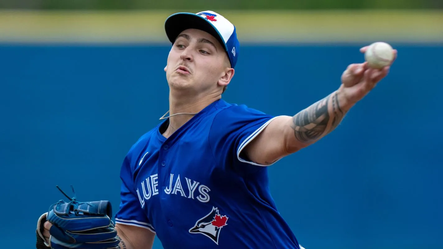 Ricky Tiedemann in spring training #Tiedmann #topprospect #MLB #TorontoBlueJays
