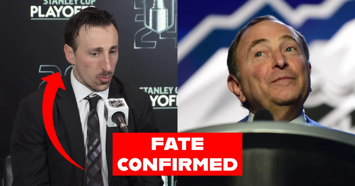 Brad Marchand and Gary Bettman