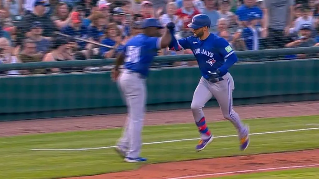 KK Homers for the first time this season after injury.
