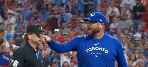 Schneider ejected #bluejays #mlb