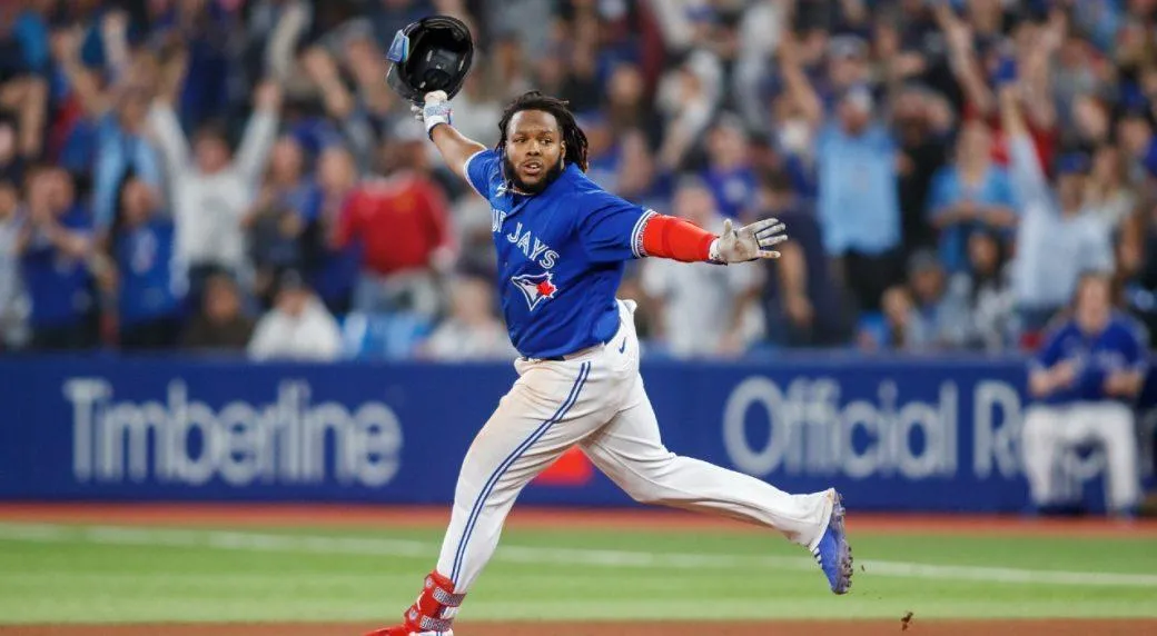 Vladdy hitting home run