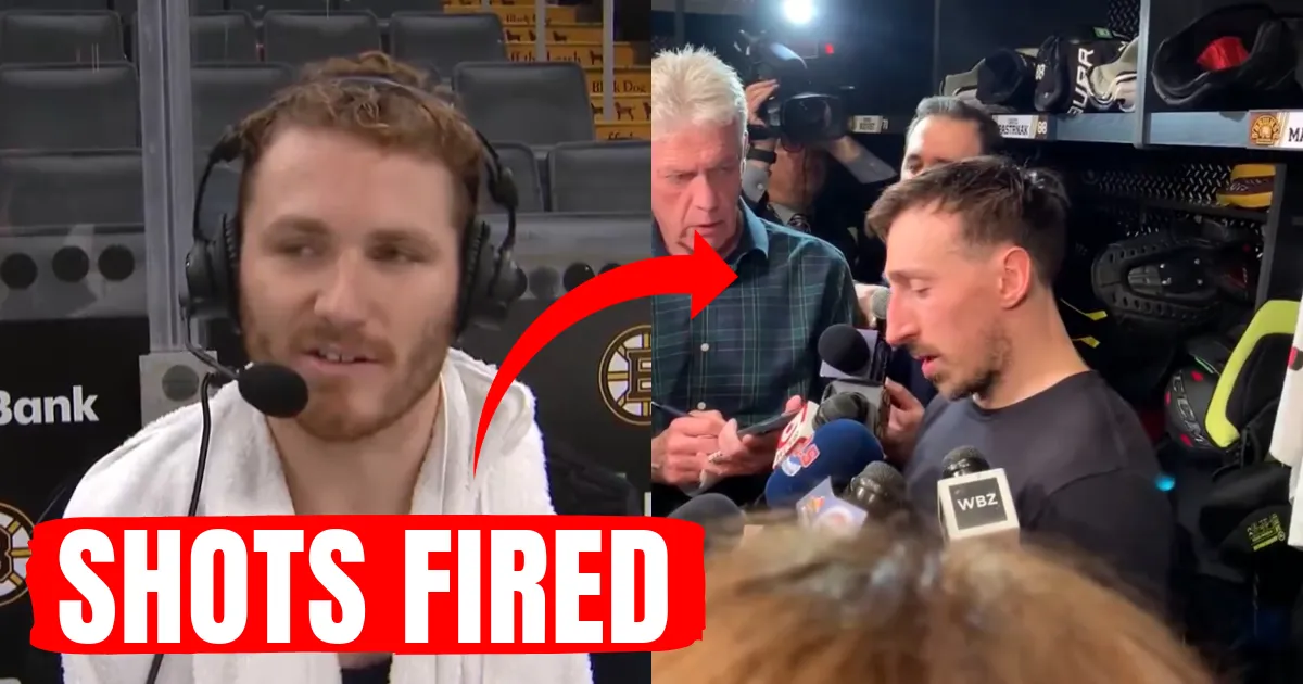 Matthew Tkachuk and Brad Marchand