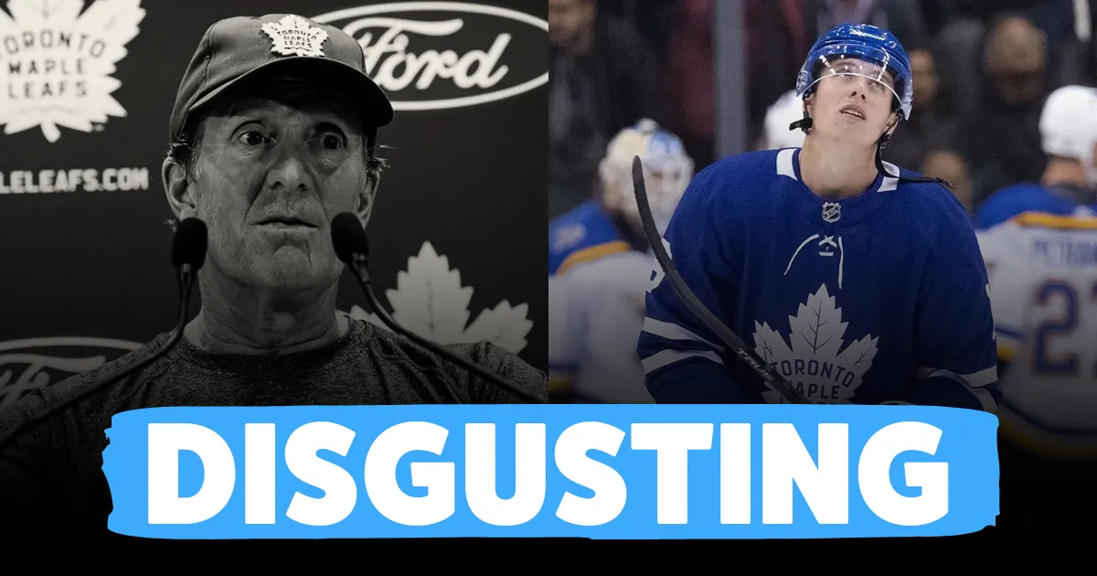 Former NHL coach Mike Babcock and Toronto Maple Leafs forward Mitch Marner