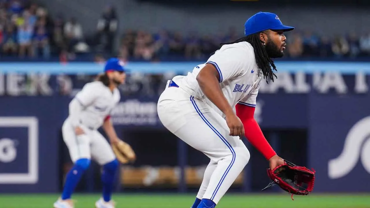 Guerrero at third base #bluejays #mlb