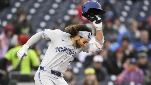 Bichette slams helmet #bluejays #mlb