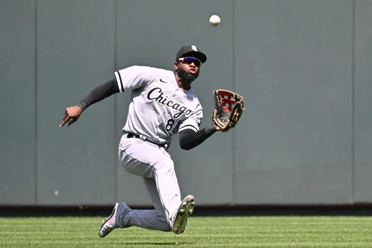 Robert making a catch #whitesox #bluejays #mlb