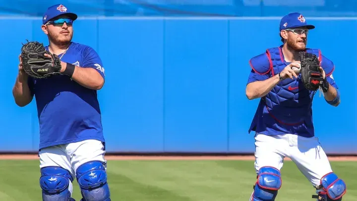 Blue Jays catchers Jansen and Kirk #bluejays #mlb