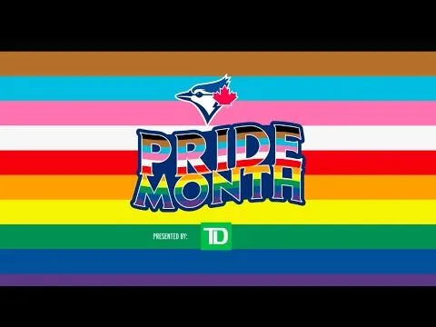 Blue Jays celebrate the Pride parade #bluejays #mlb