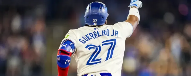 Guerrero celebrating a homerun #bluejays #mlb