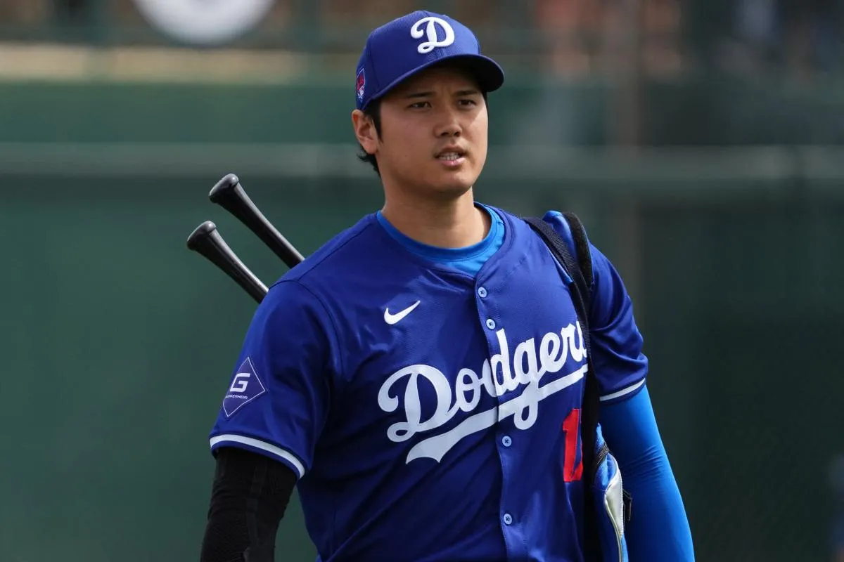 Ohtani at Dodgers Spring Training #mlb #dodgers