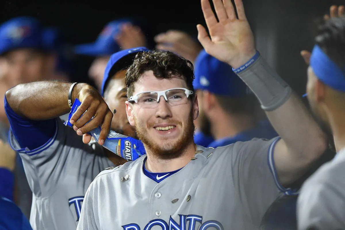 Jasen celebrates #mlb #bluejays