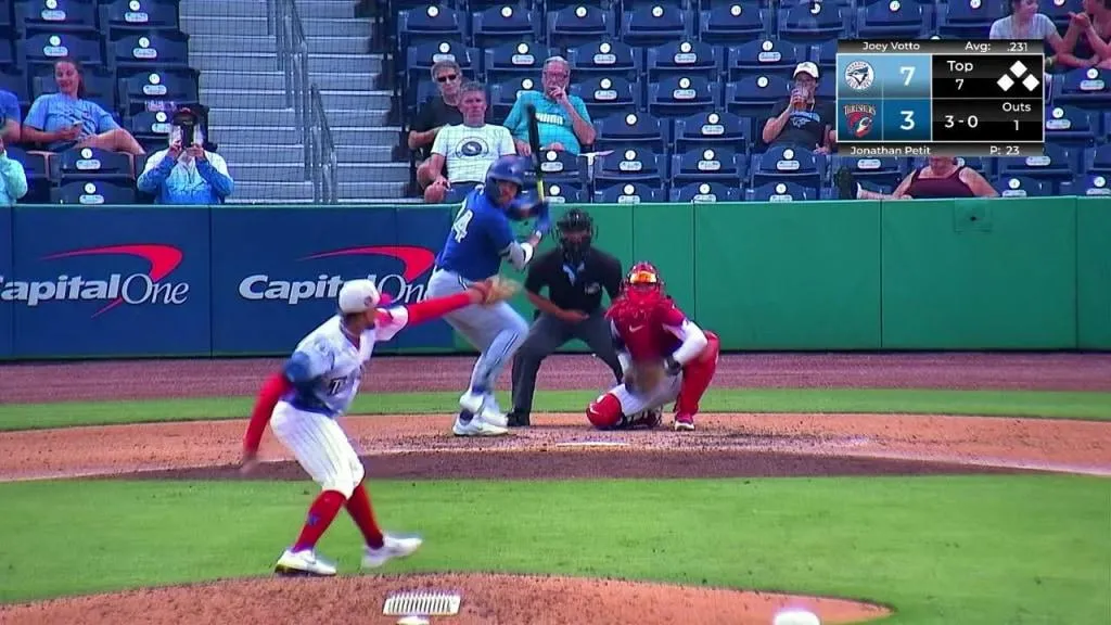Toronto Blue Jays Joey Votto hits first home run of his rehab start.