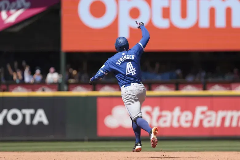 Springer 3 run homerun #bluejays #mlb