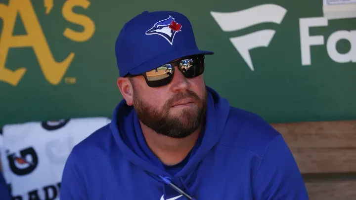 Schneider in the Blue Jays dugout #bluejays #mlb