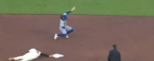 Bichette injures calf #bluejays #mlb
