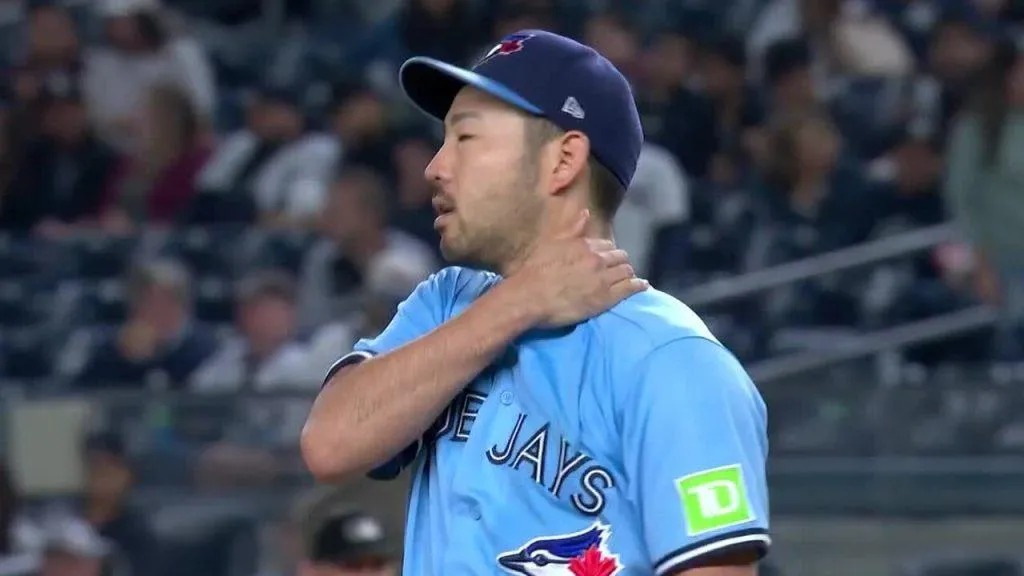 Kikuchi on the mound for the Jays #bluejays #mlb