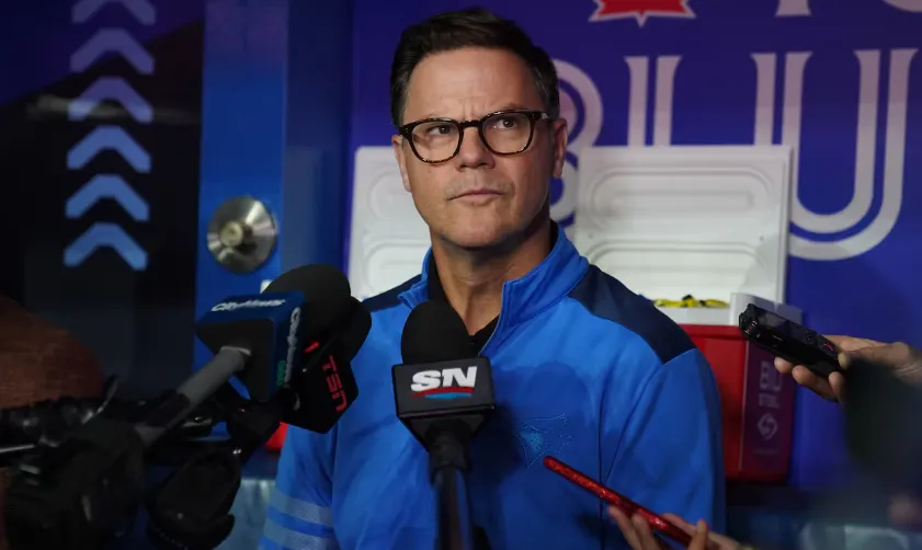 Atkins during interview #bluejays #mlb
