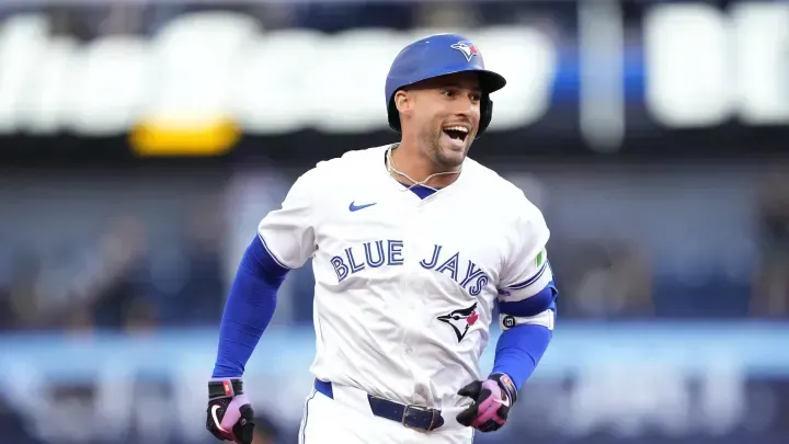 Springer celebrating homerun #bluejays #mlb
