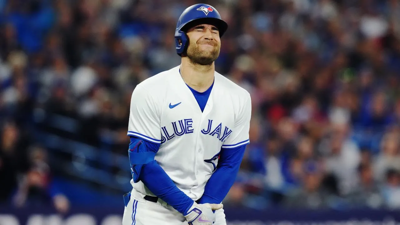 Kiermaier hit by a pitch #bluejays #mlb