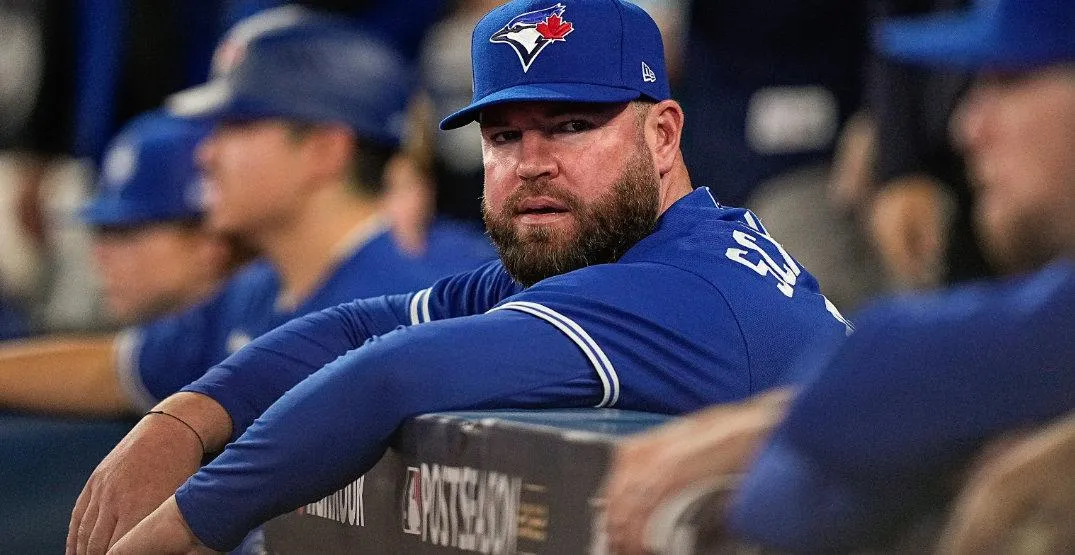 Schneider in the dugout #bluejays #mlb