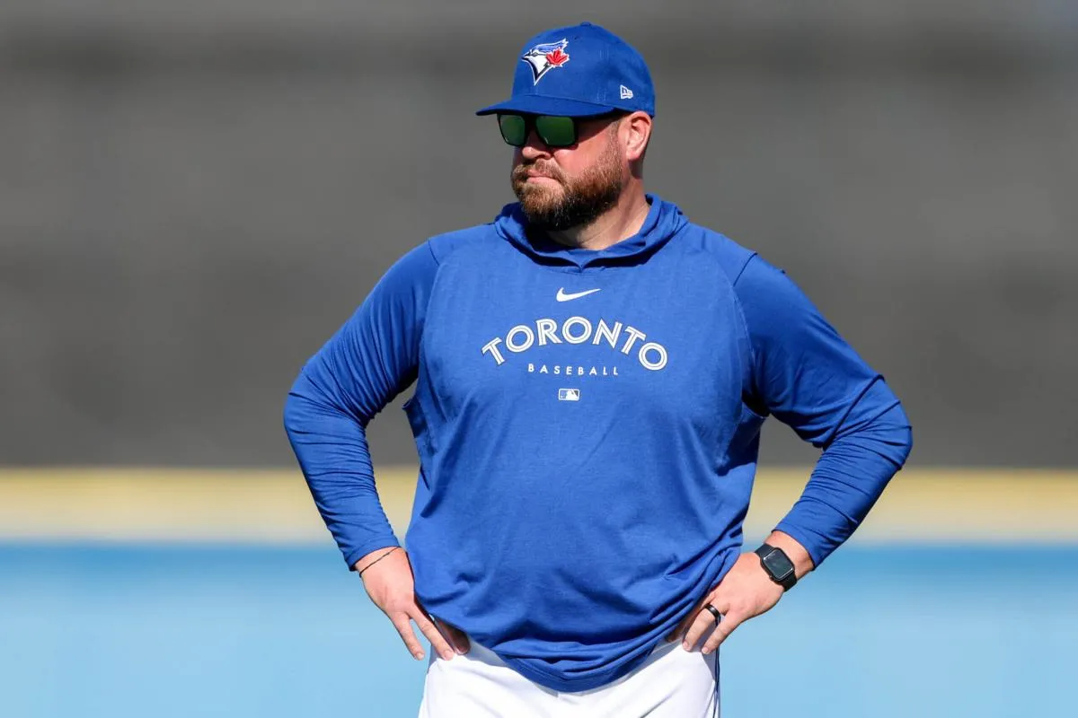 Schneider on the field for the Jays #bluejays #mlb