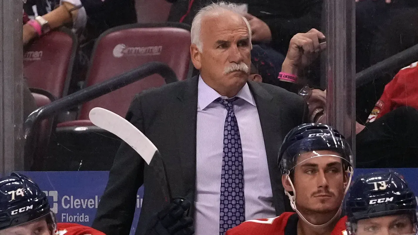 Joel Quenneville seen as head coach behind the Florida Panthers bench