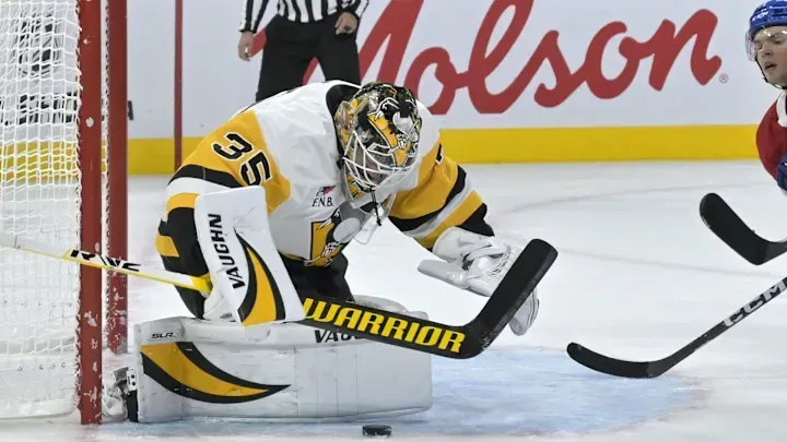 Tristan Jarry, goaltender for the Pittsburgh Penguins.