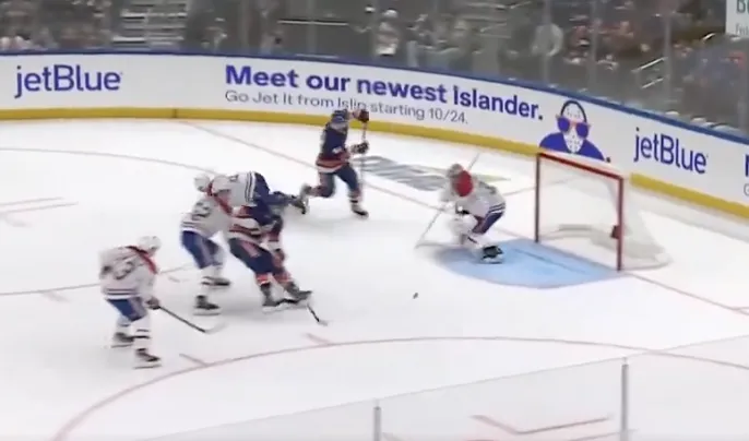 Troisième but des Islanders contre le Canadien