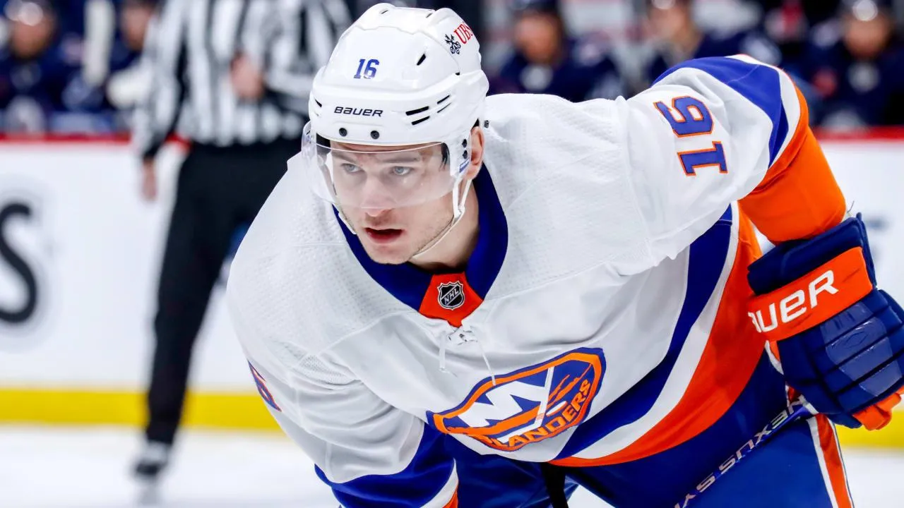 Julien Gauthier of the New York Islanders.
