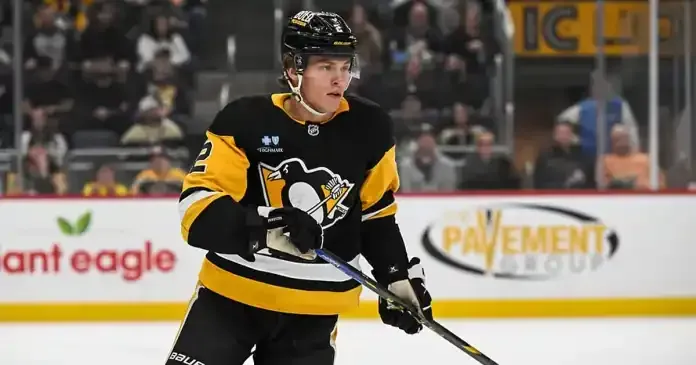 Rutger McGroarty of the Pittsburgh Penguins