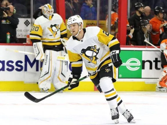 Chad Ruhwedel seen as a member of the Pittsburgh Penguins