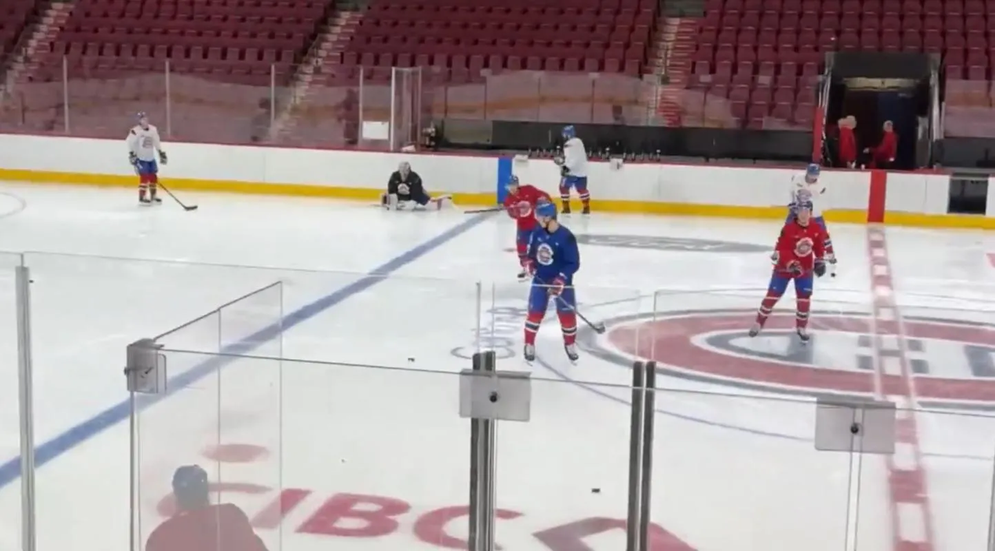 Juraj Slafkovsky, entraînement du Canadien
