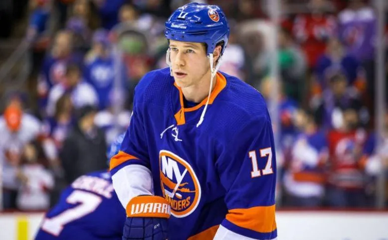 Matt Martin in action with the New York Islanders.