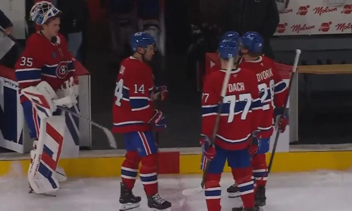 Célébration d'après-match du Canadien de Montréal